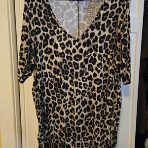 Torrid Leopard Print Tunic Top